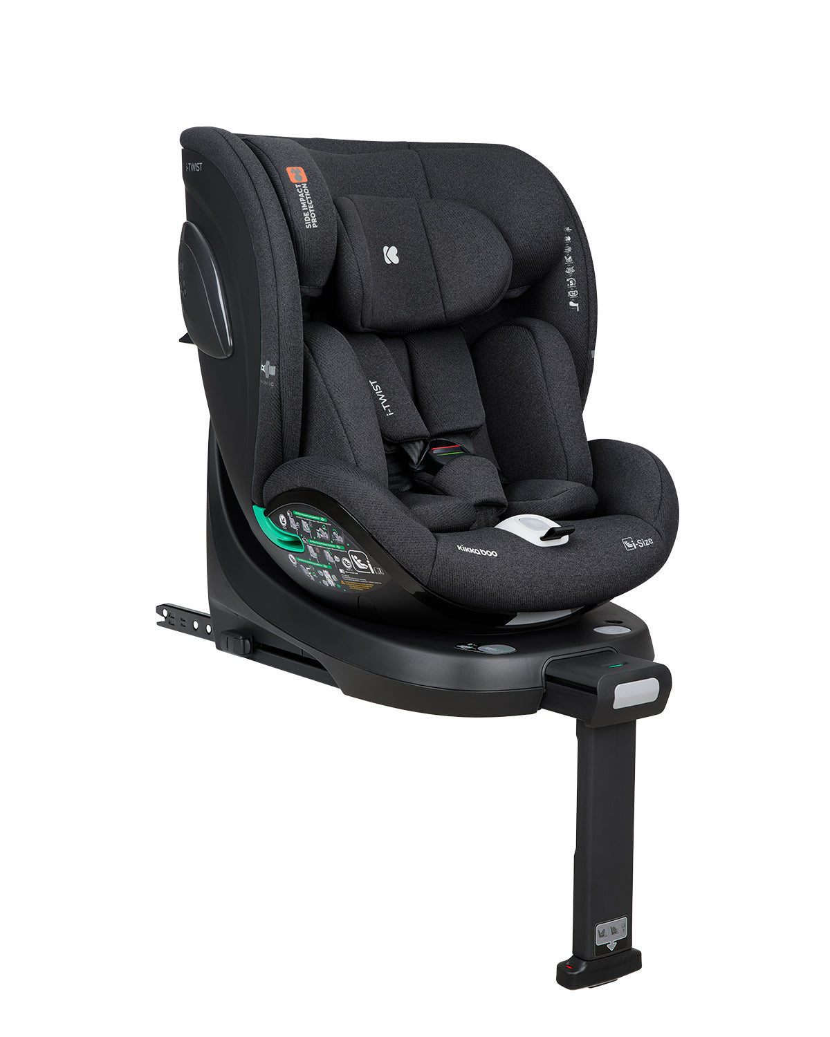 Стол за кола 40-150 см i-Twist i-SIZE Black | Kikkaboo