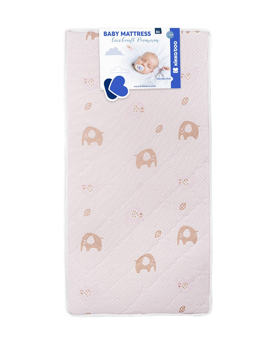 Матрак CocoCraft Premium 60х120х15см Elephants Pink - снимка 2