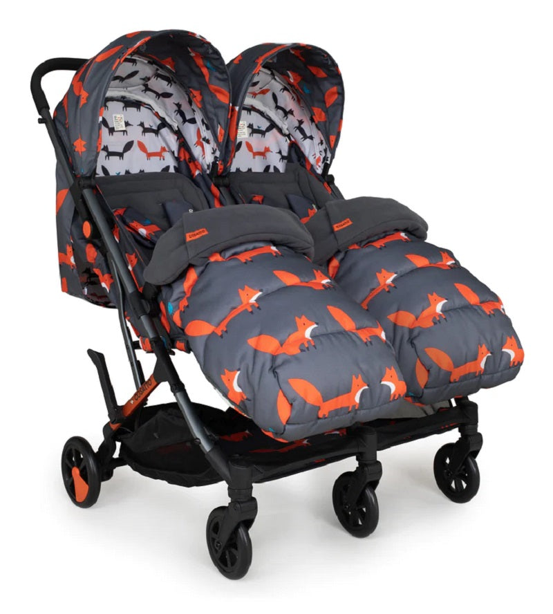 Cosatto CT5359 Woosh Double Charcoal Mr. Fox беб.кол. за близнаци - снимка 4