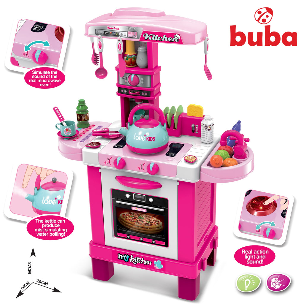 Детска индукционна кухня с чайник Buba 008-939, Розова - снимка 2