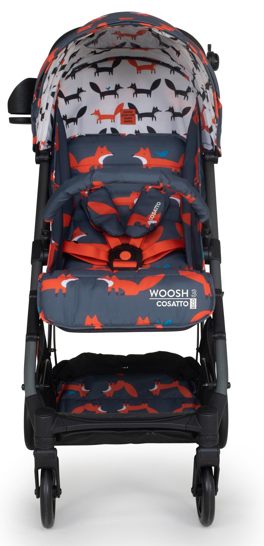 Cosatto CT5056 Woosh 3 Charcoal Mister Fox BB бебешка количка - снимка 4