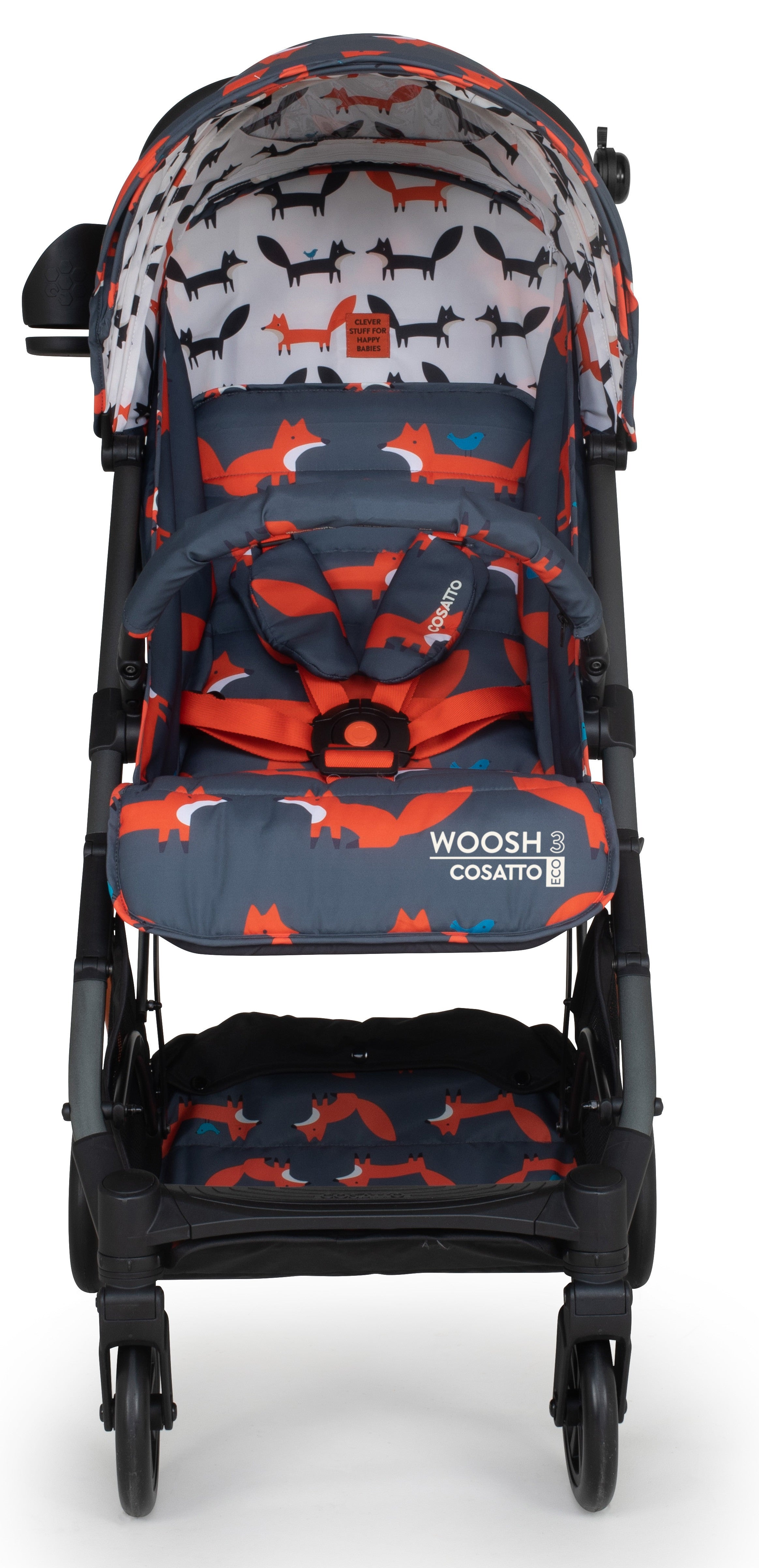 Cosatto CT5056 Woosh 3 Charcoal Mister Fox BB бебешка количка - снимка 4