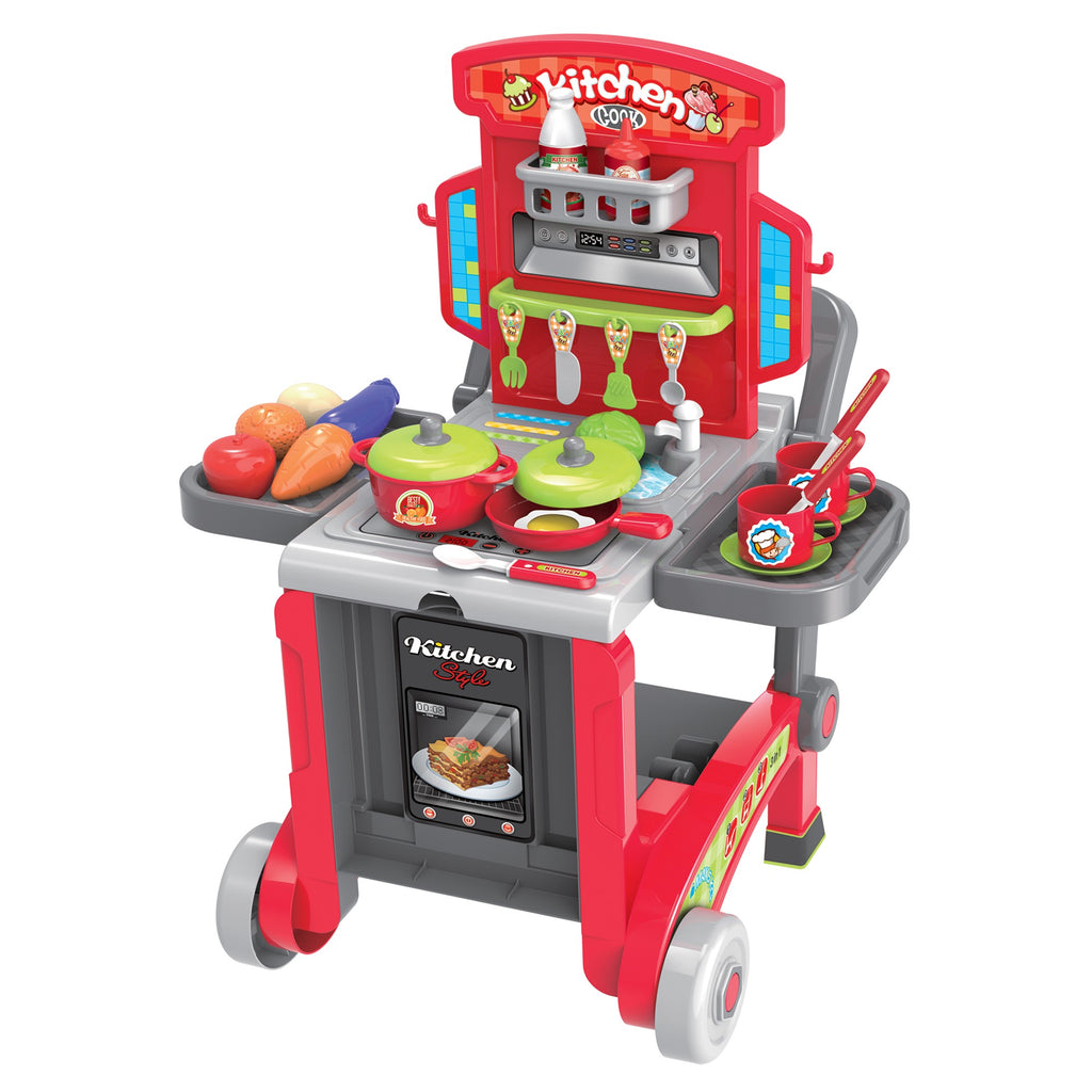 Детска кухня Buba Little Chef 008-930, Куфар, Червен - снимка 2