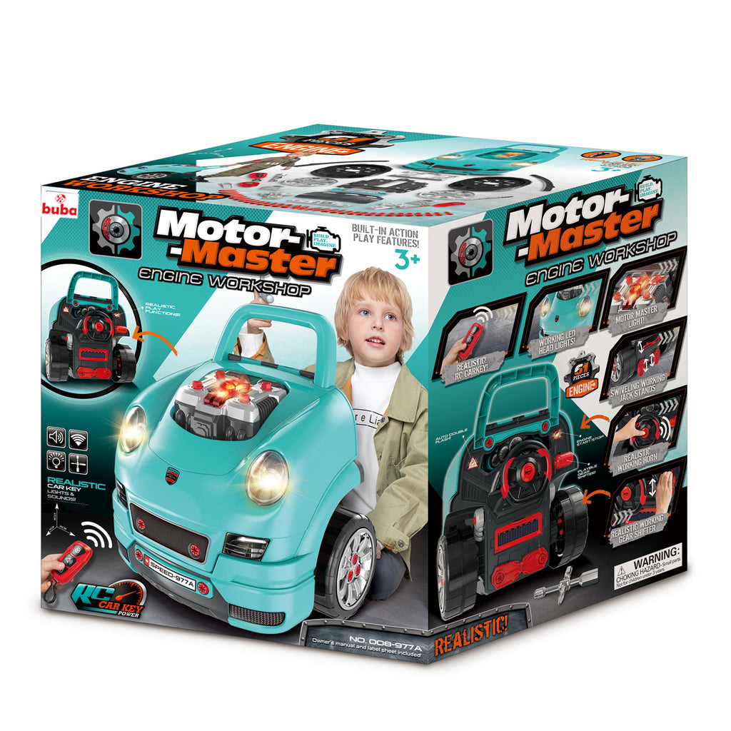Детски комплект Motor Masters 008-977А син - снимка 4