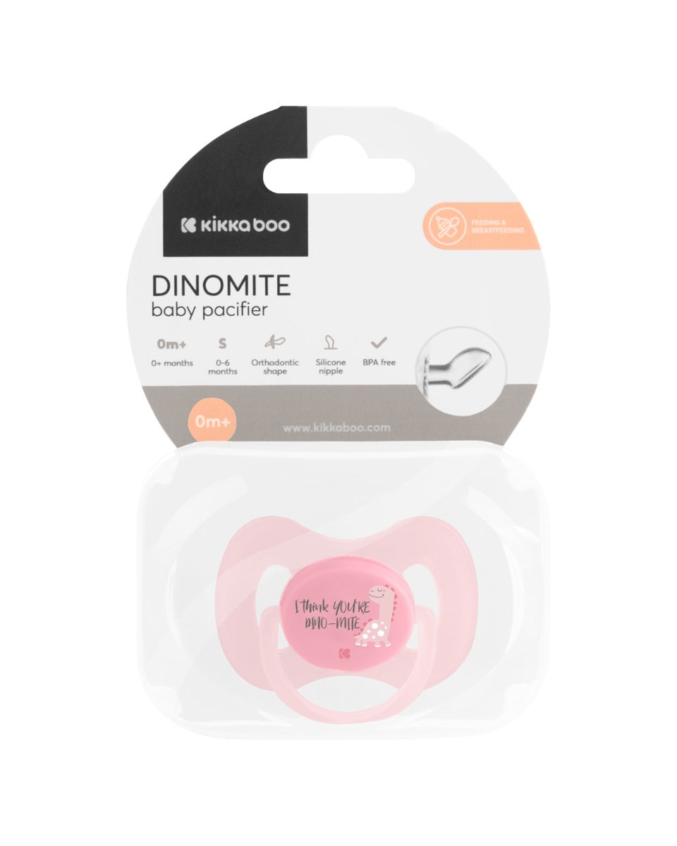 Залъгалка 0-6м Dinomite Pink - снимка 4