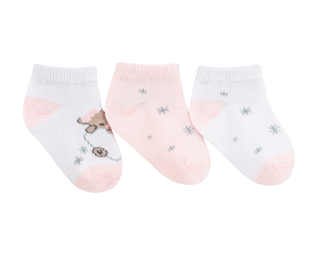 Бебешки летни чорапи Dream Big Pink 2-3г - снимка 2