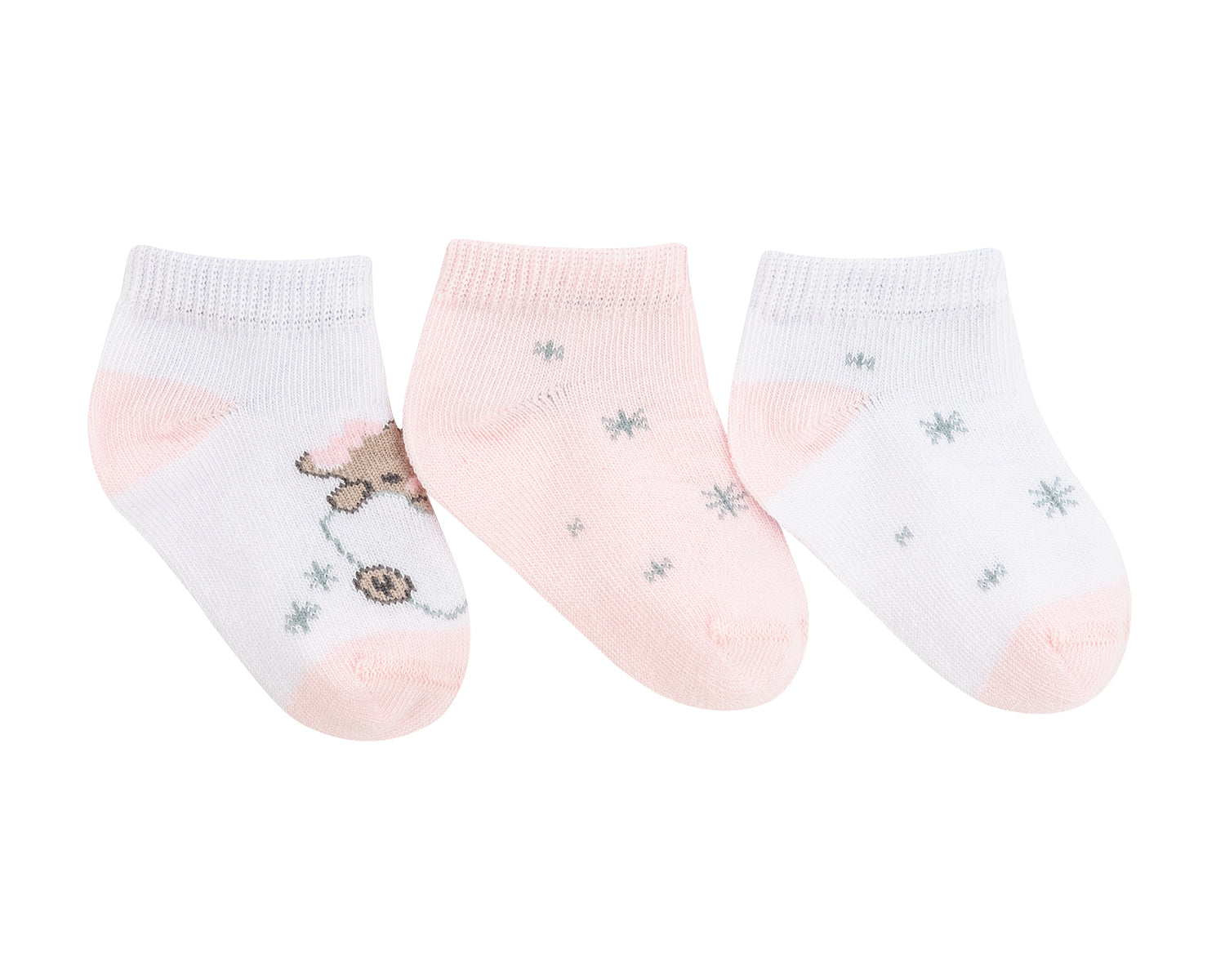 Бебешки летни чорапи Dream Big Pink 2-3г - снимка 2