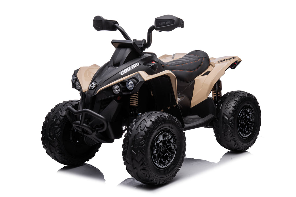 Акумулаторна кола Licensed Can AM Renegade ATV Khaki | Kikkaboo