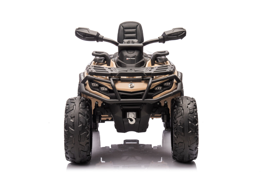 Акумулаторна кола Licensed Can Am Outlander ATV Khaki - снимка 2