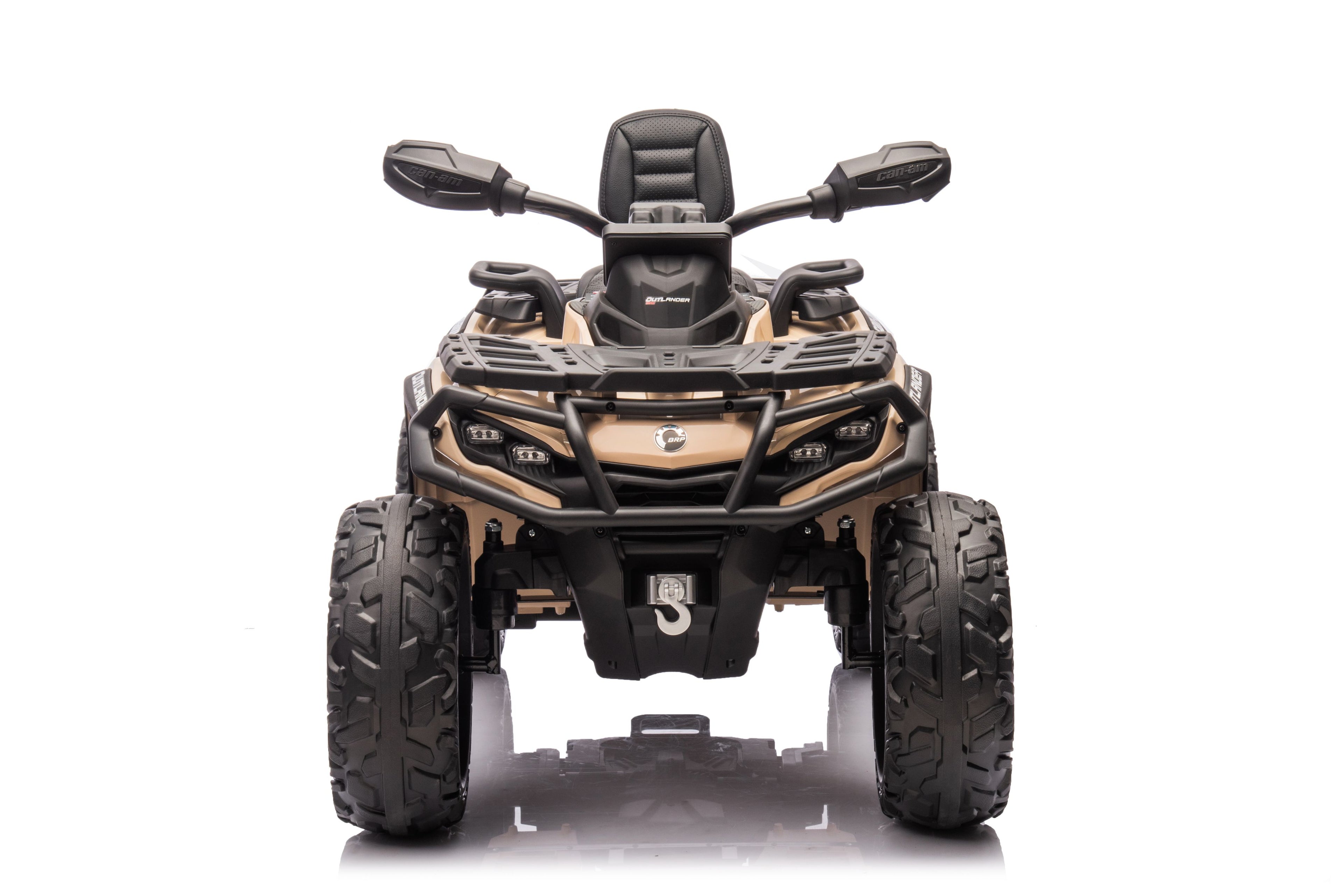 Акумулаторна кола Licensed Can Am Outlander ATV Khaki - снимка 2