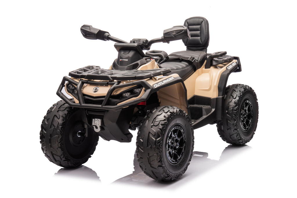 Акумулаторна кола Licensed Can Am Outlander ATV Khaki | Kikkaboo