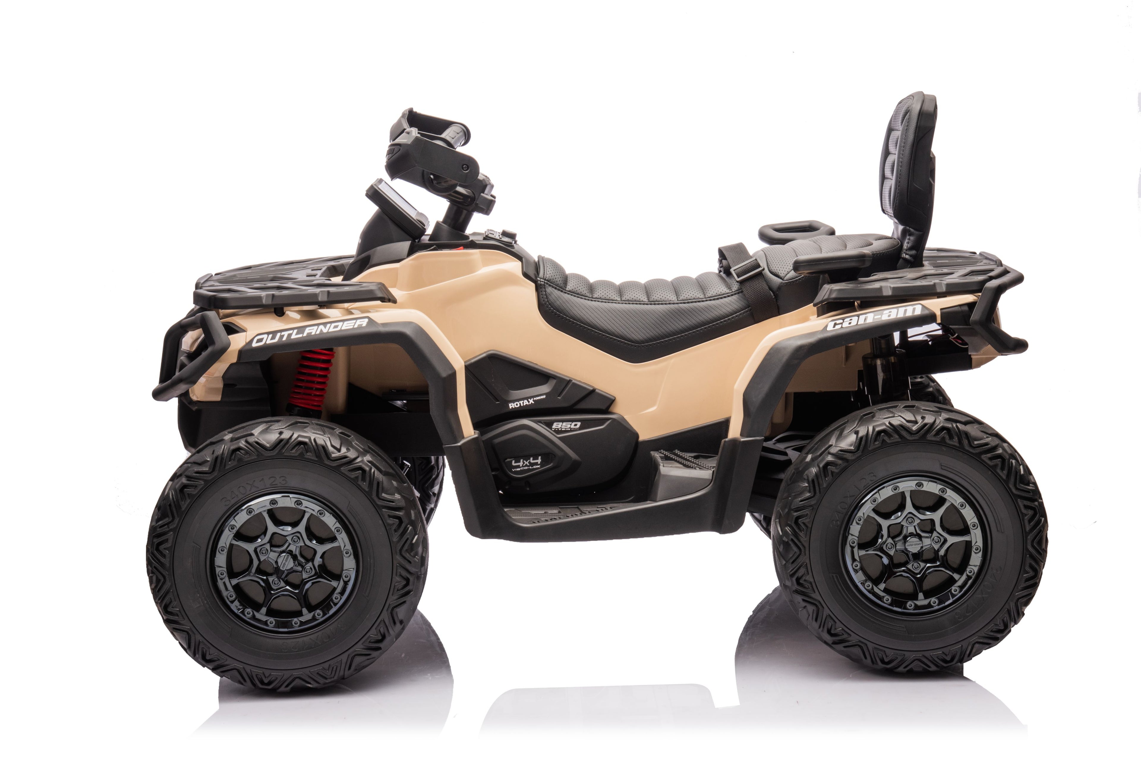 Акумулаторна кола Licensed Can Am Outlander ATV Khaki - снимка 6