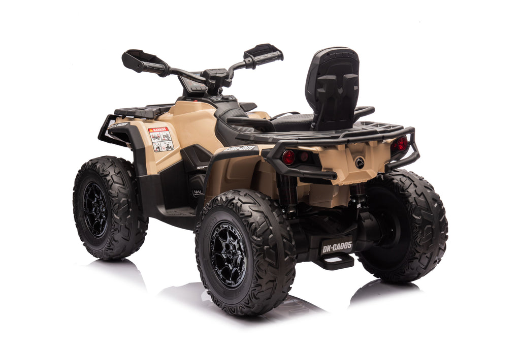 Акумулаторна кола Licensed Can Am Outlander ATV Khaki - снимка 3