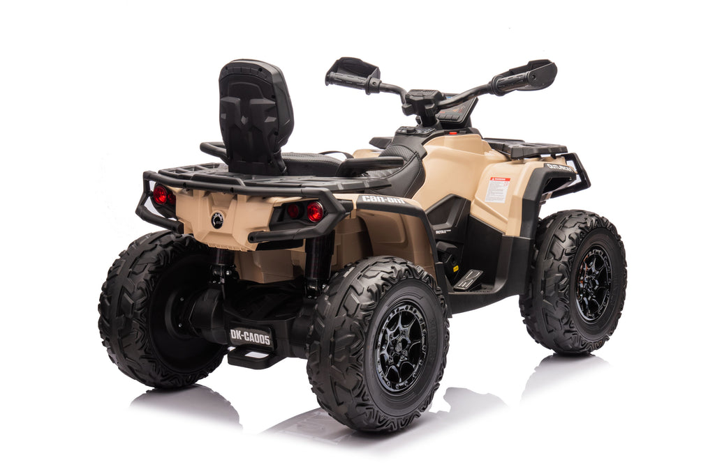 Акумулаторна кола Licensed Can Am Outlander ATV Khaki - снимка 4