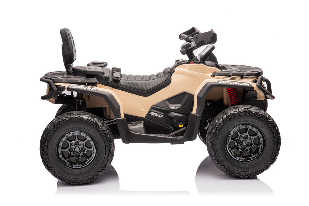 Акумулаторна кола Licensed Can Am Outlander ATV Khaki - снимка 5