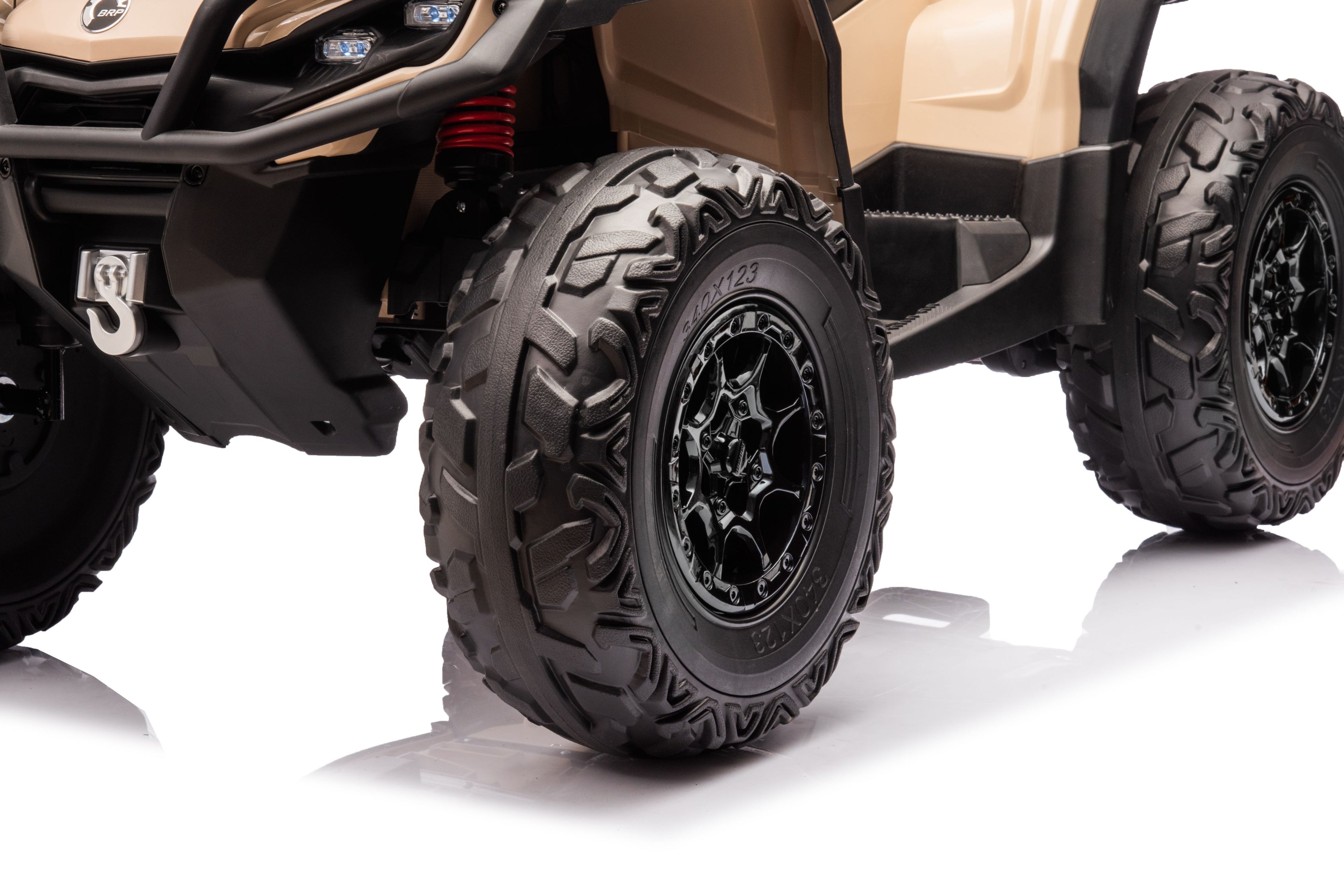 Акумулаторна кола Licensed Can Am Outlander ATV Khaki - снимка 10