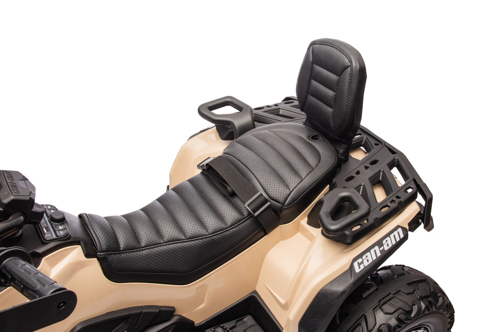 Акумулаторна кола Licensed Can Am Outlander ATV Khaki - снимка 8