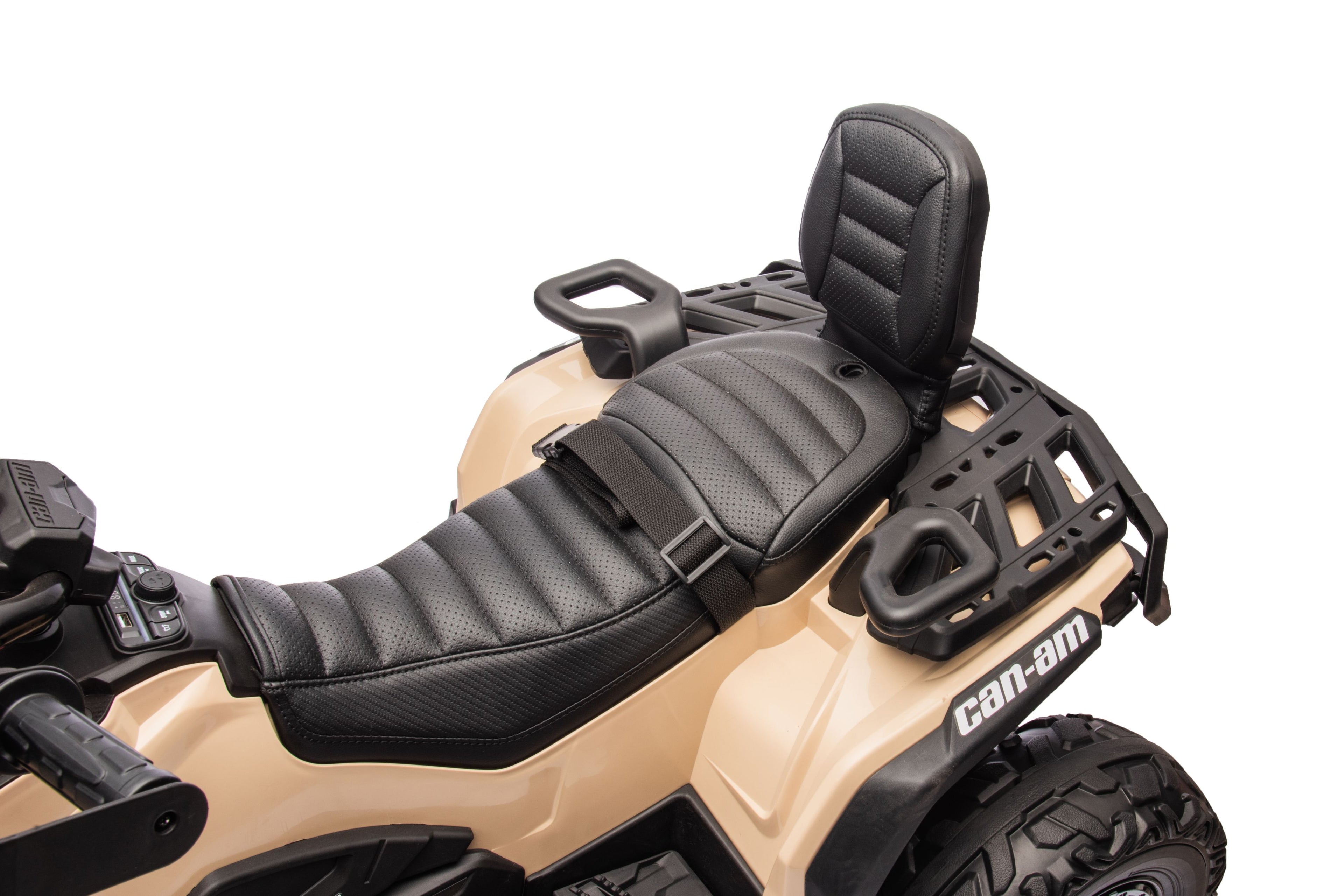 Акумулаторна кола Licensed Can Am Outlander ATV Khaki - снимка 8