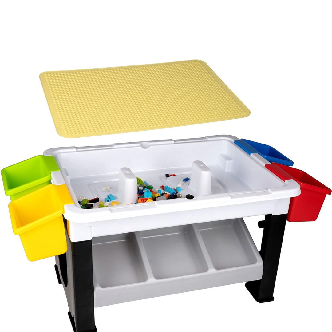 Eddy Toys детска маса с конструктор, 300 части - снимка 3