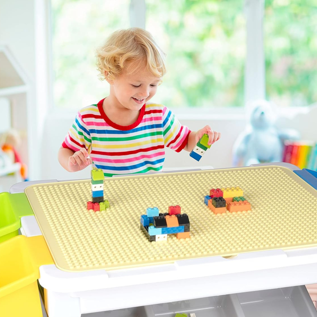 Eddy Toys детска маса с конструктор, 300 части - снимка 8