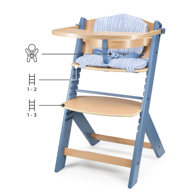 KinderKraft столче за хранене + възглавница ENOCK Nordic Breeze - снимка 4
