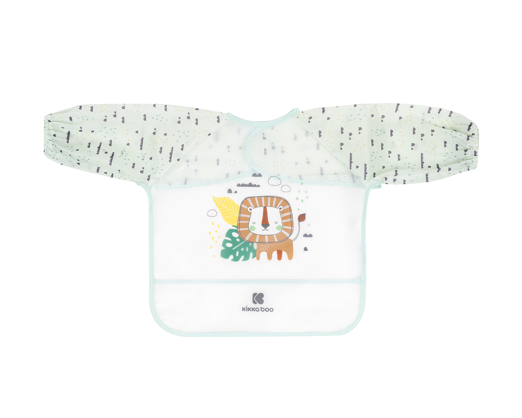 Непромокаем лигавник с ръкави и джоб Savanna Mint | Kikkaboo