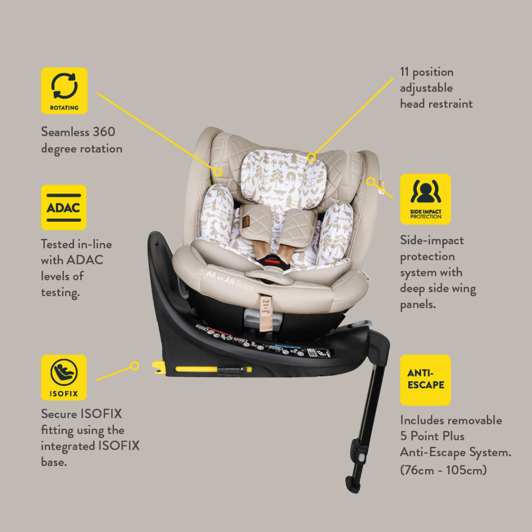 Cosatto CT6008 All in All EXTRA столче за кола MEADOW - снимка 7
