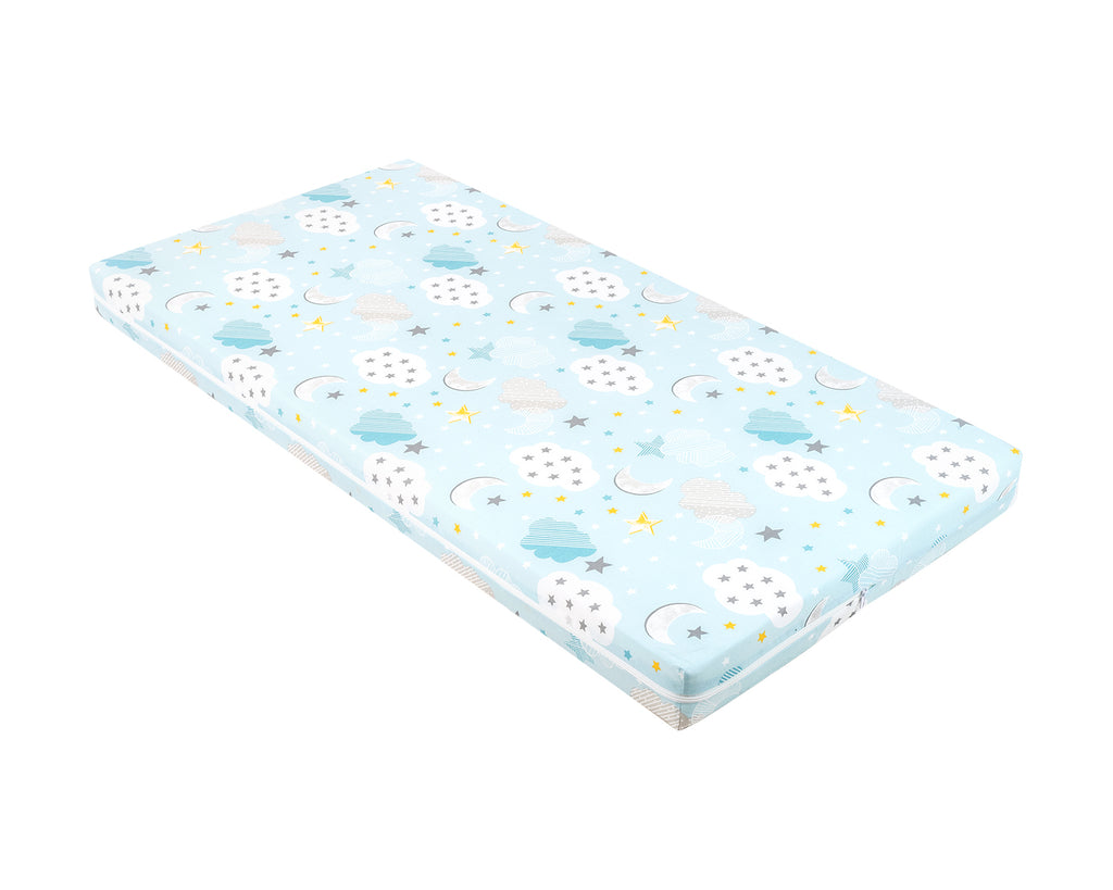 Матрак Fantasia Plus 60x120x8см Clouds Blue | Kikkaboo