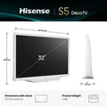 Hisense 32S5Q размери