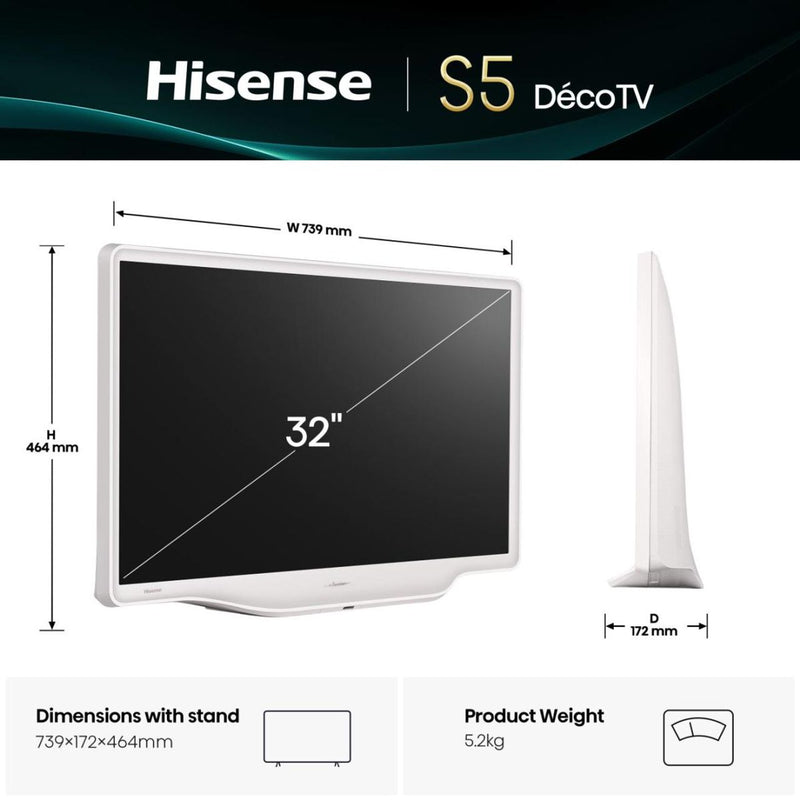 Hisense 32S5Q размери