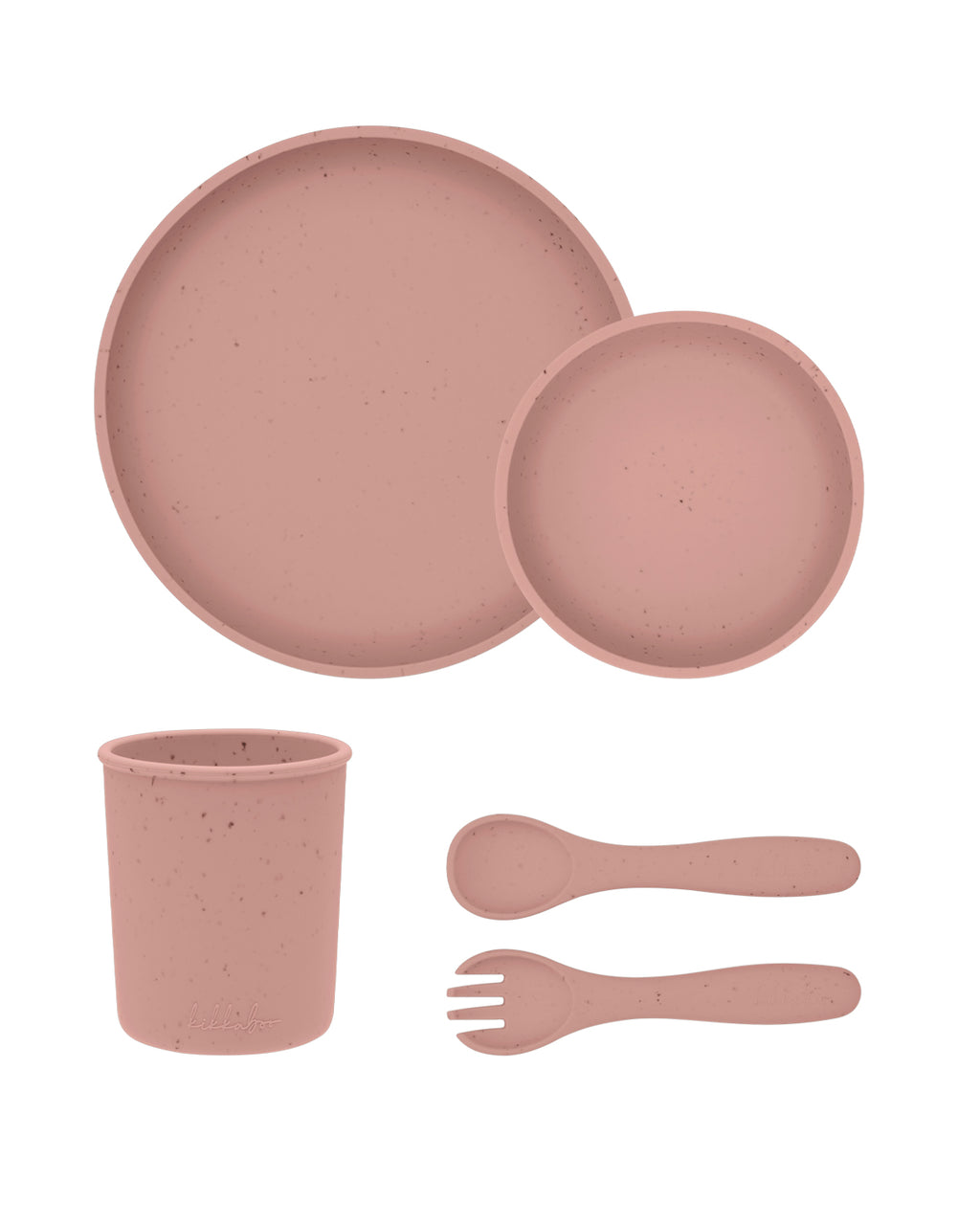 Сет за хранене 5 части Platinum Silicone Blush - снимка 2