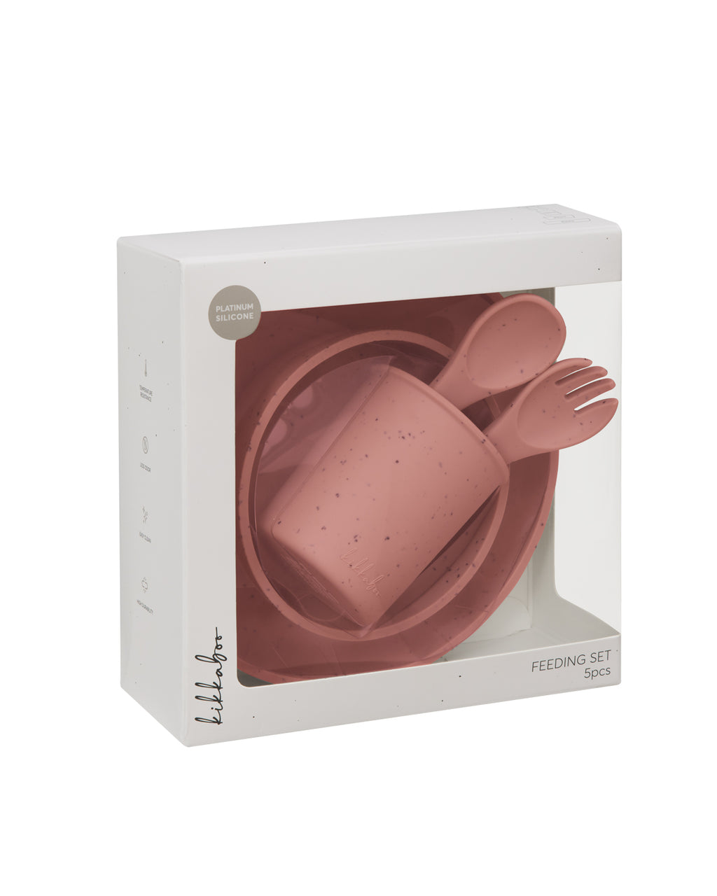 Сет за хранене 5 части Platinum Silicone Blush - снимка 7