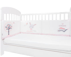 Обиколник с дунапрен Pink Bunny 180см | Kikkaboo