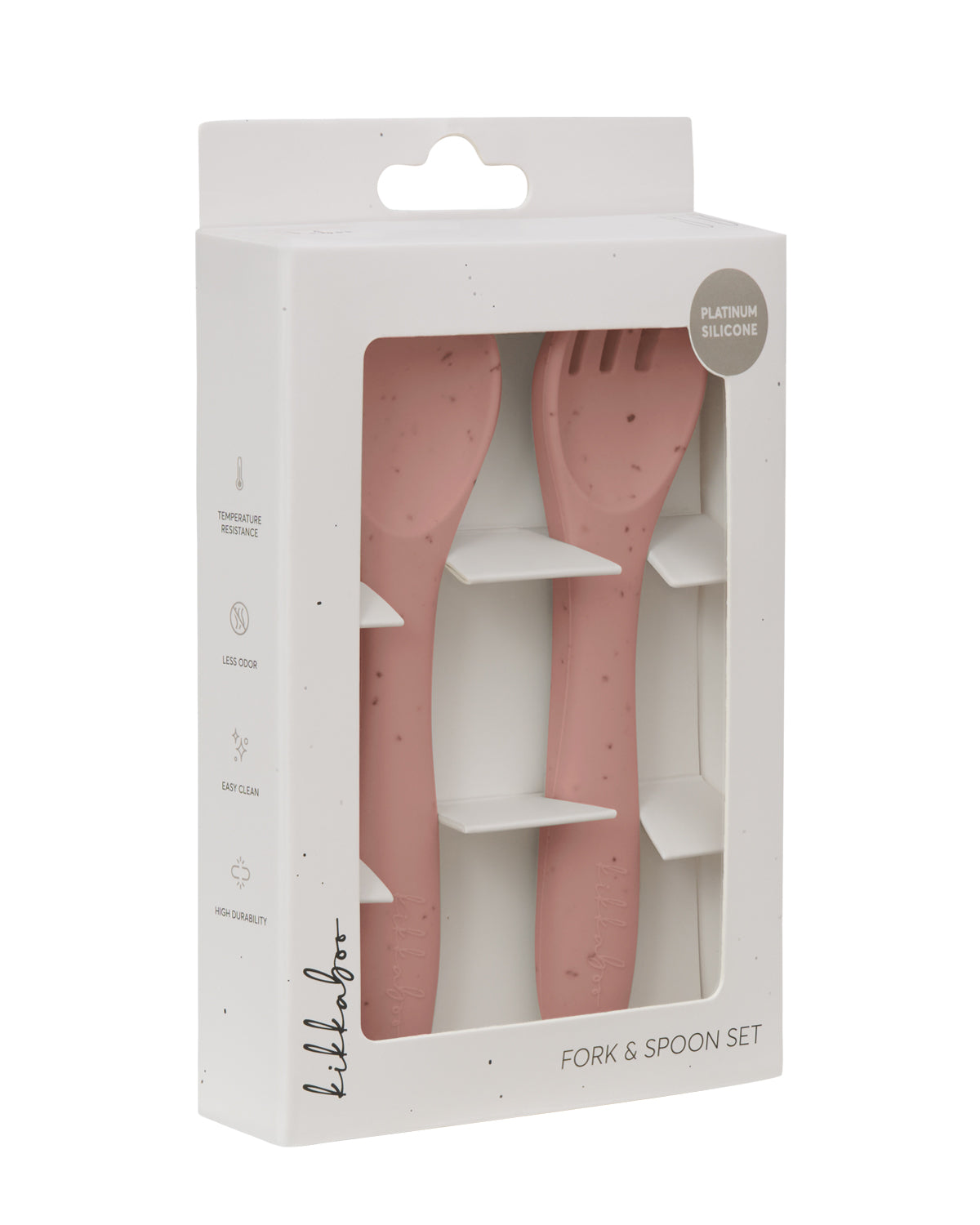 Сет вилица и лъжица Platinum Silicone Blush - снимка 3