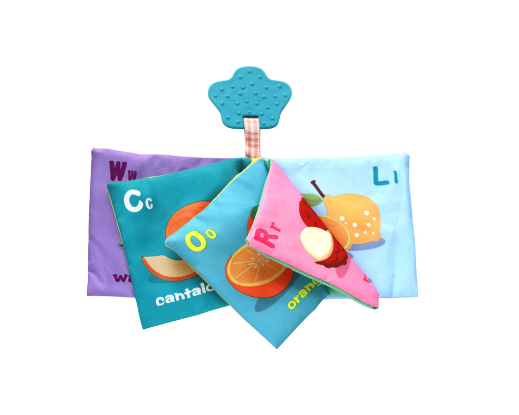 Образователна текстилна книжка с чесалка Fruits - снимка 2