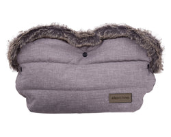 Ръкавица за количка Fur Melange Grey | Kikkaboo