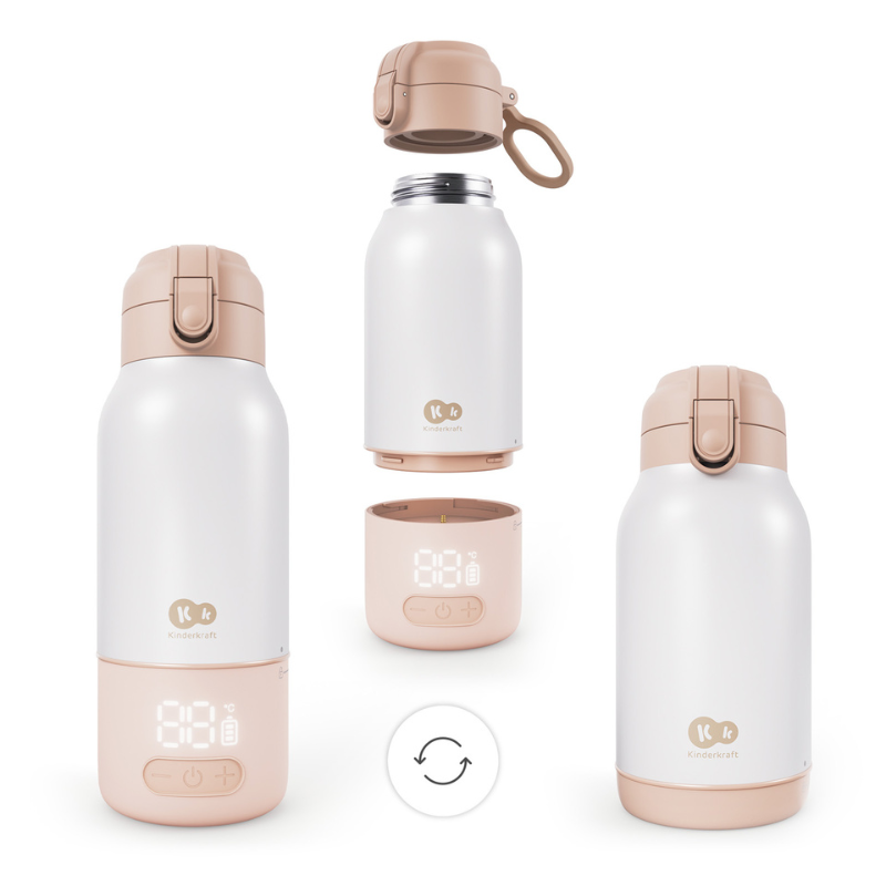 Kinderkraft GAJA термос за подгряване на мляко 2в1 BEIGE - снимка 5