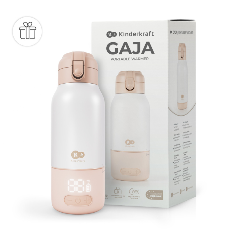 Kinderkraft GAJA термос за подгряване на мляко 2в1 BEIGE - снимка 3