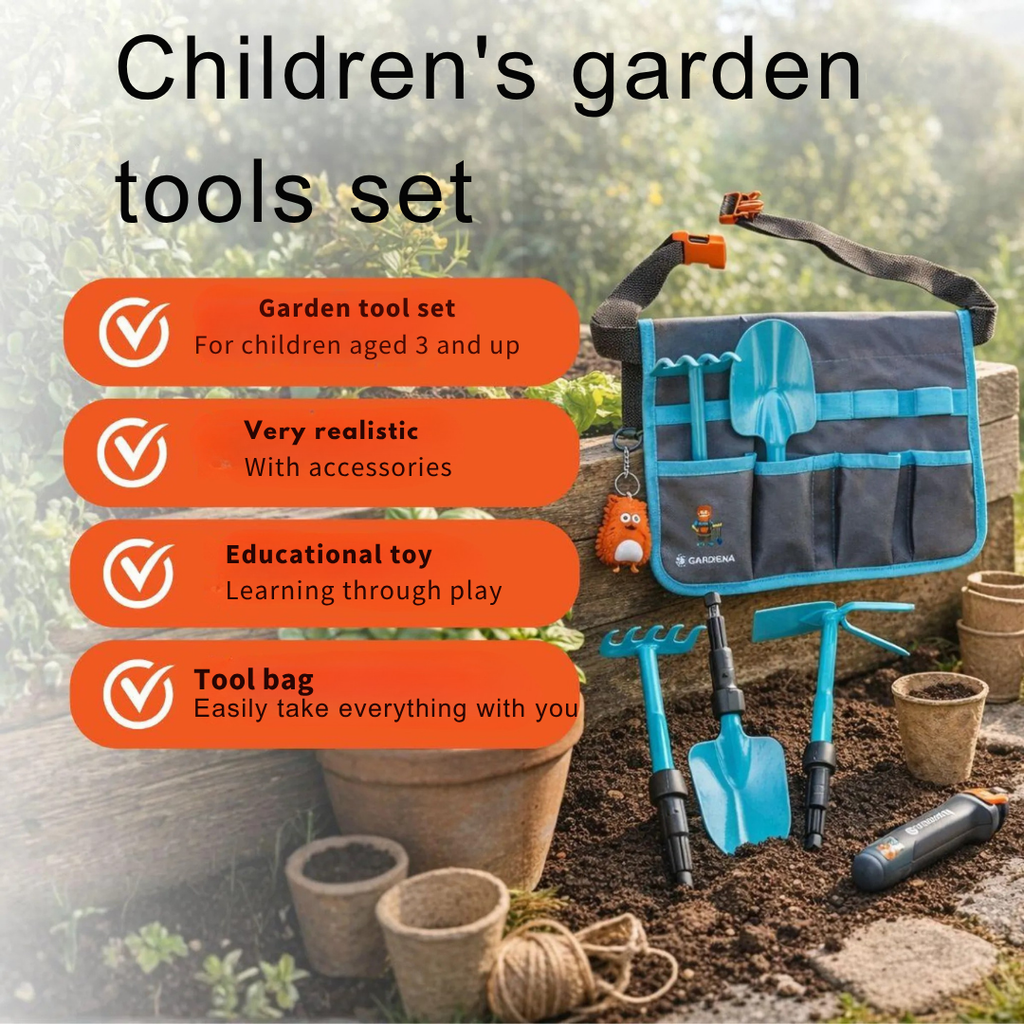 Gardena Kids детски комплект градинарски инструменти с калъф - снимка 6