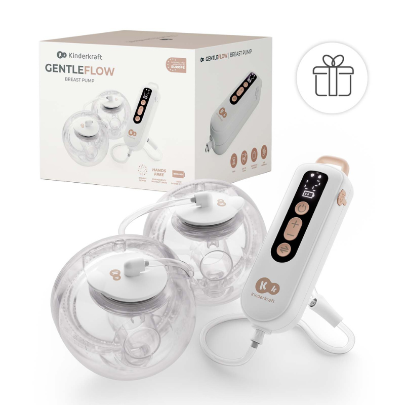 Kinderkraft GENTLEFLOW двойна електрическа помпа за кърма с таймер GOLDEN - снимка 9