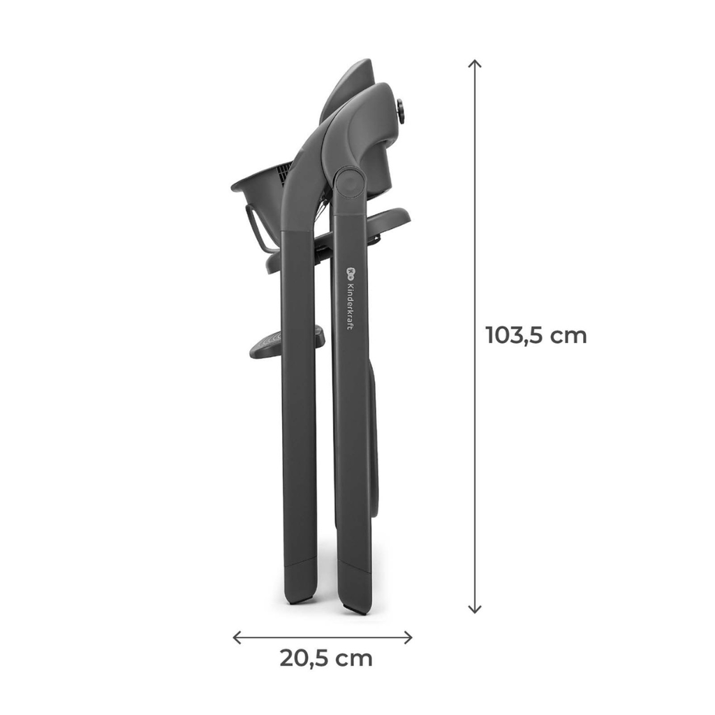 Kinderkraft TINO столче за хранене GRAY - снимка 12