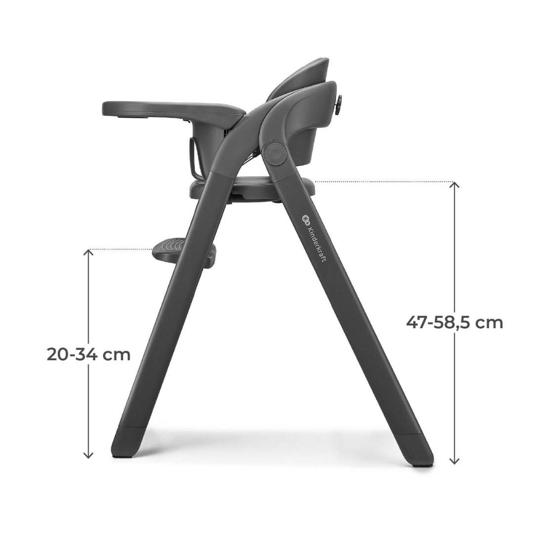 Kinderkraft TINO столче за хранене GRAY - снимка 11
