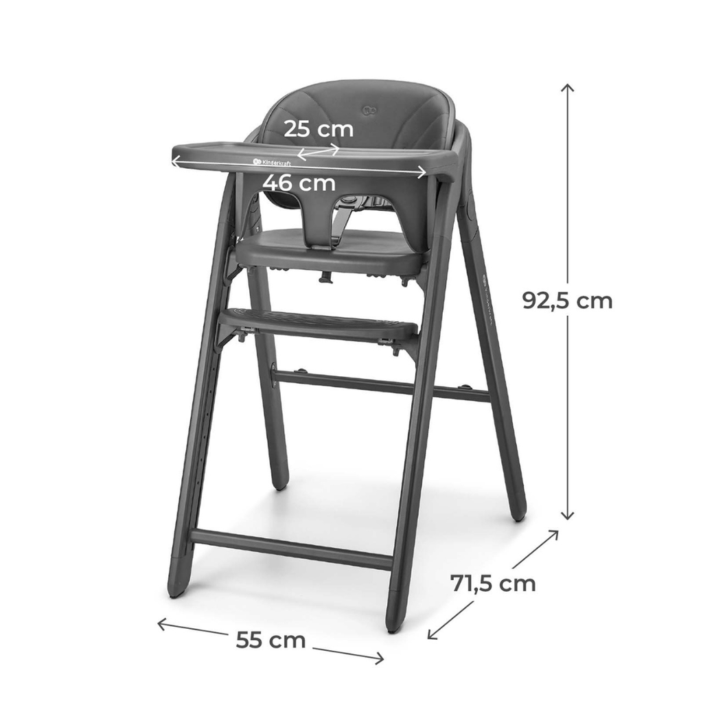 Kinderkraft TINO столче за хранене GRAY - снимка 10