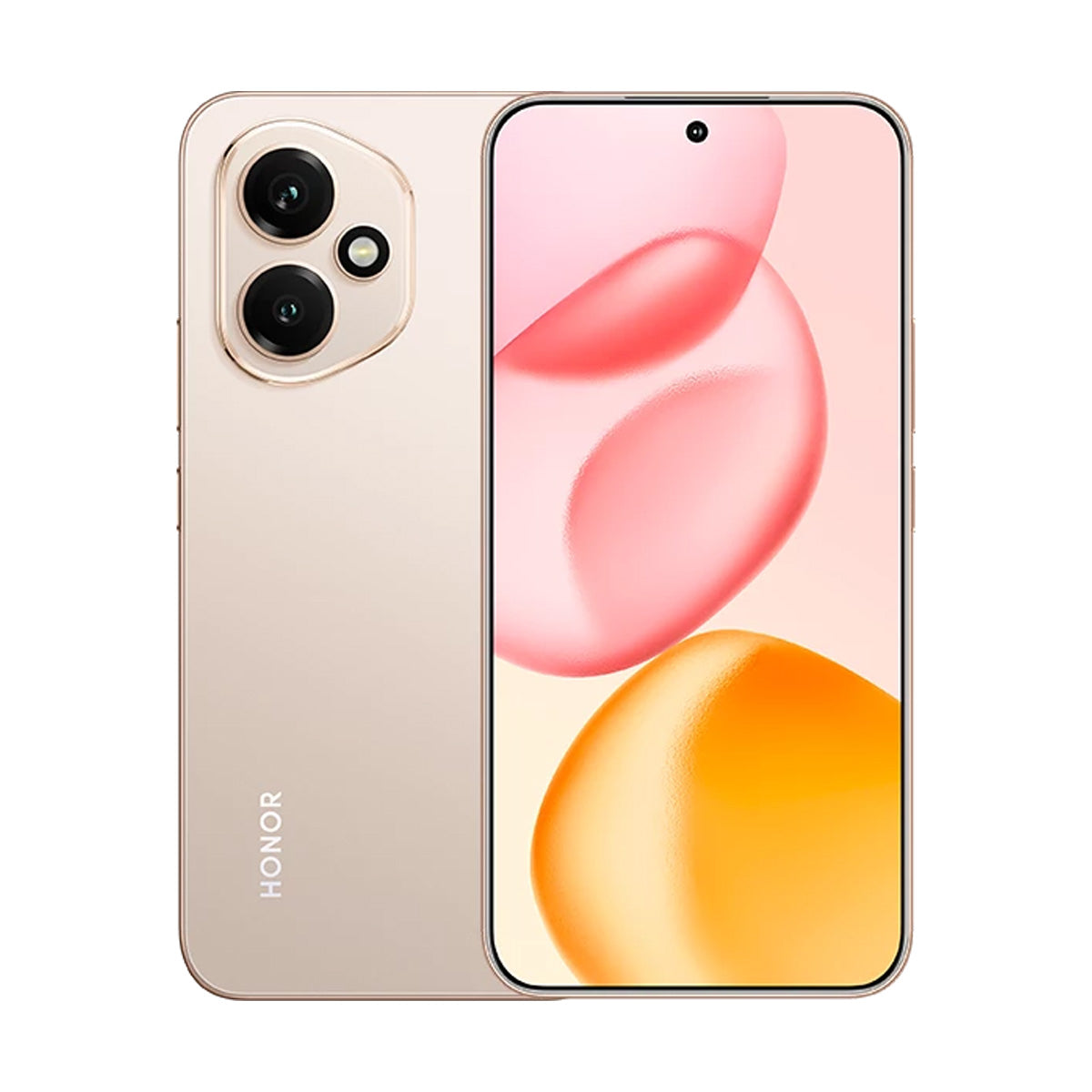 HONOR 400 5G Desert Gold - преден и заден изглед