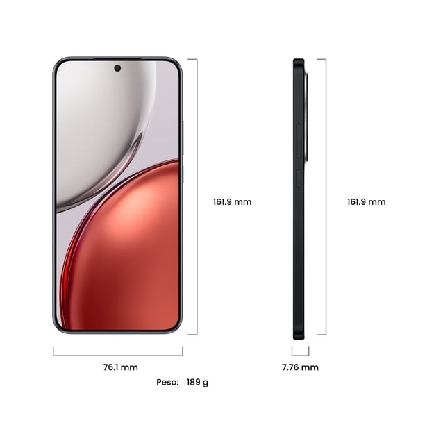 HONOR Magic8 Lite 5G Midnight Black – размери и профил