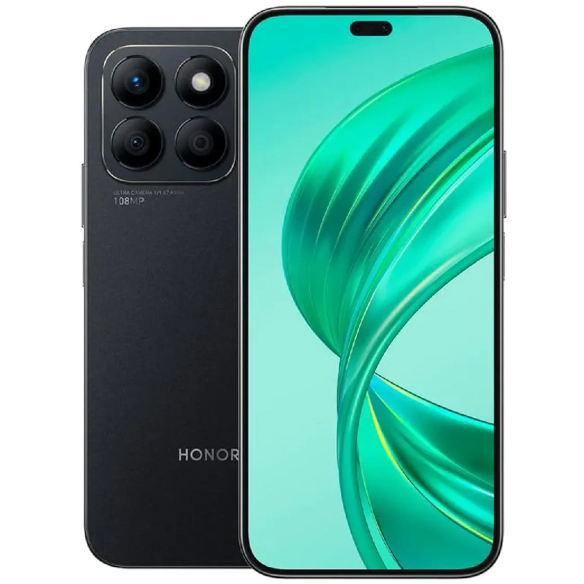 HONOR X8b 8GB 256GB Midnight Black 6936520832231 - преден и заден изглед