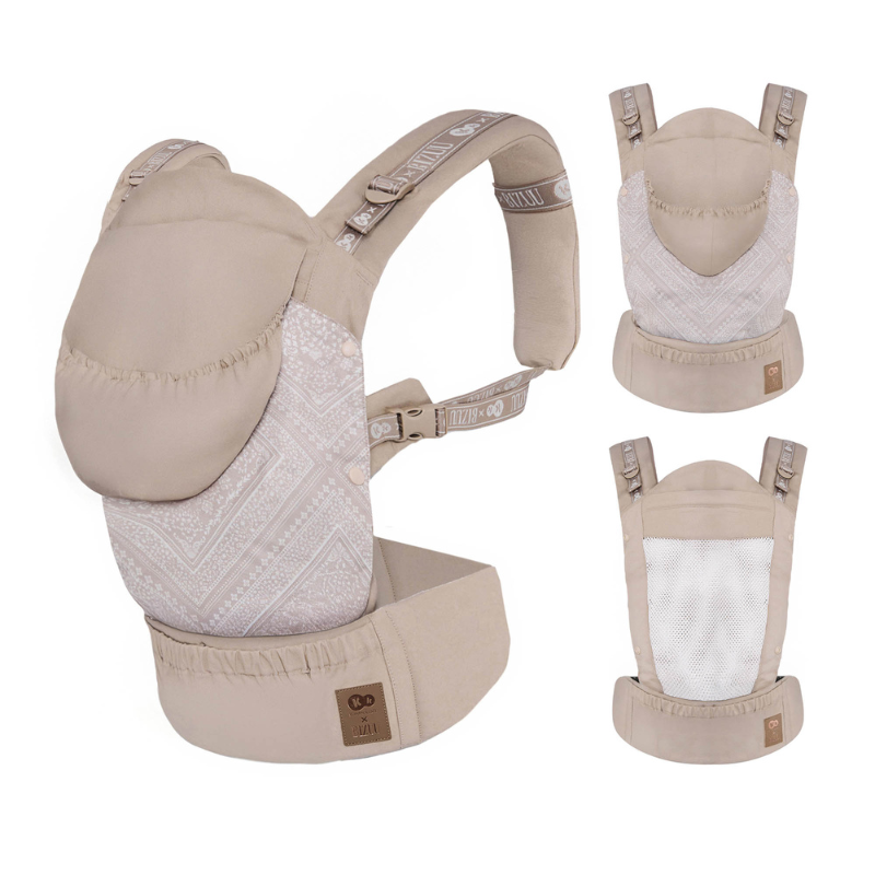 Kinderkraft HUGGY ергономична раница BIZUU dune whisper - снимка 8