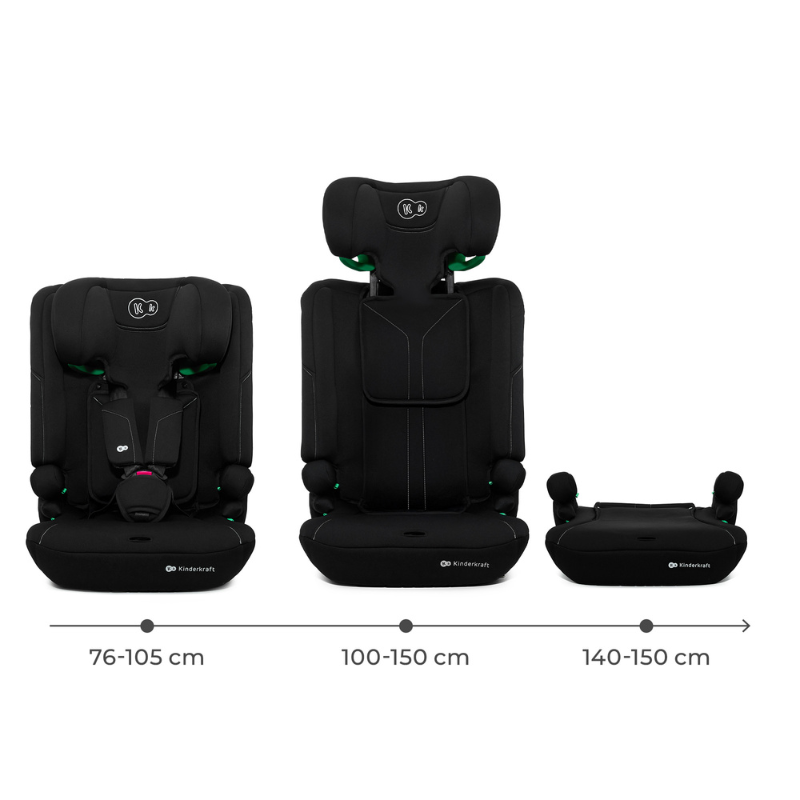 Kinderkraft I-COMFY i-Size столче за кола BLACK - снимка 3