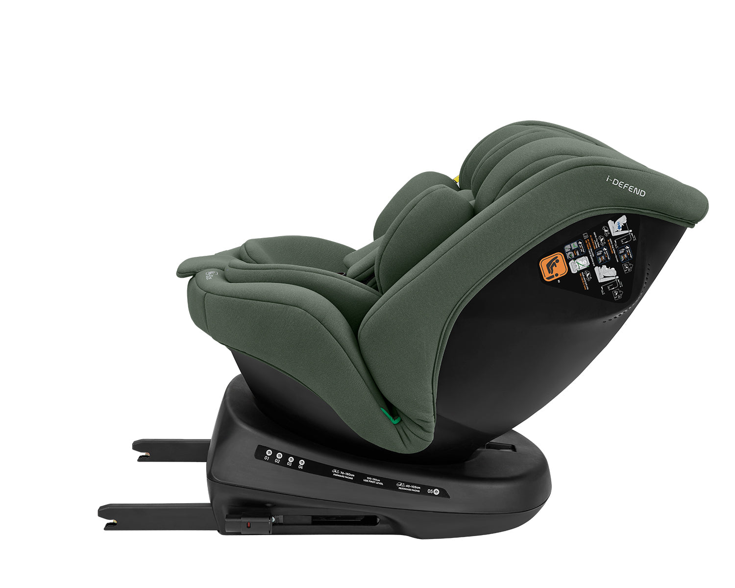 Стол за кола 40-150 см i-Defend i-SIZE Army Green - снимка 10