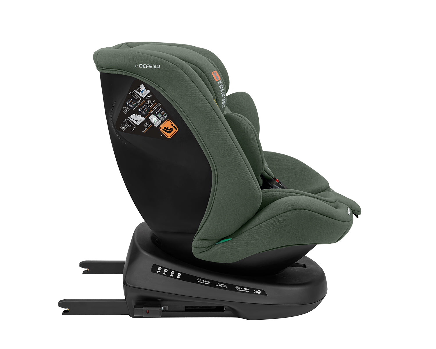 Стол за кола 40-150 см i-Defend i-SIZE Army Green - снимка 8